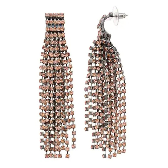 🆕 Simply Vera Wang Water Drama Linear Drop Earrings - Picture 1 of 2